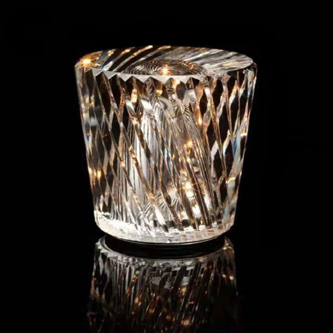 Crystal Table Lamp Wireless Rechargeable LED Design - Product example
