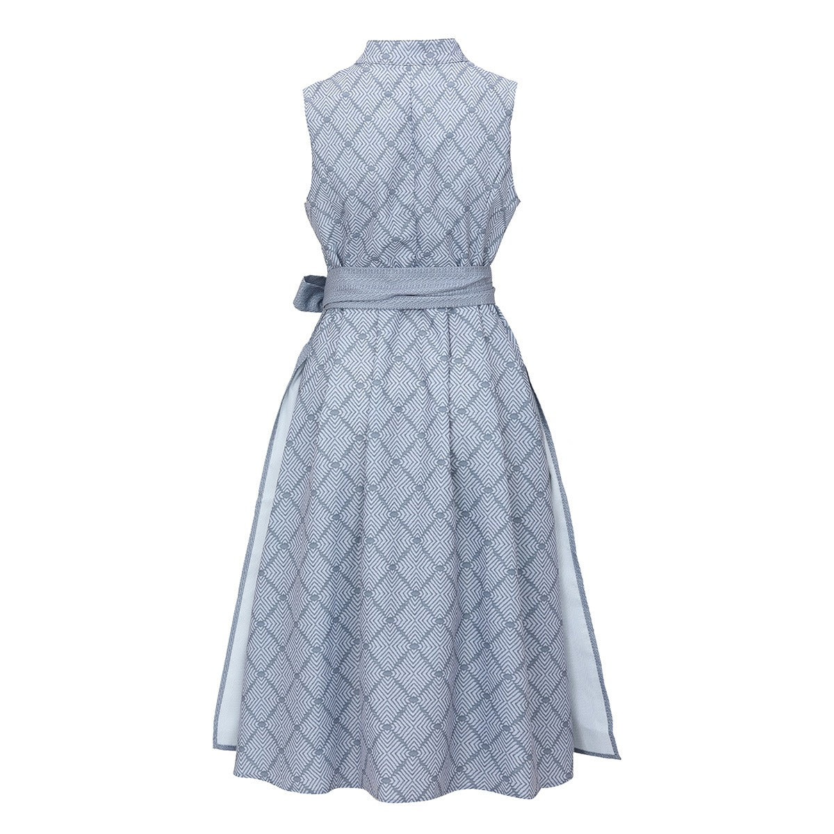 Traditional Dirndl Dress  Gray Lace Detail with Apron - Product example