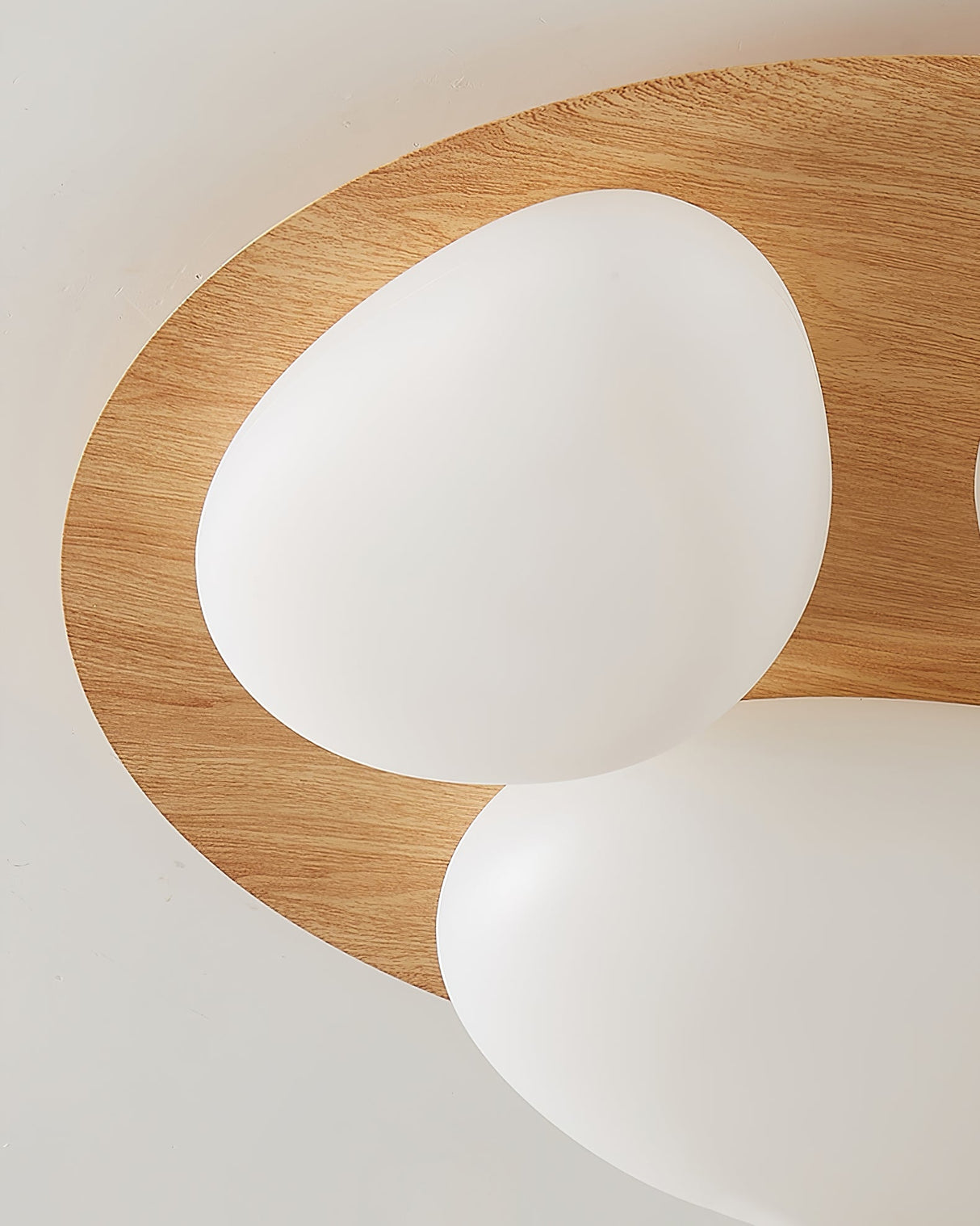 Modern LED Ceiling Light Natural Wood Frame Design - Product detail 22