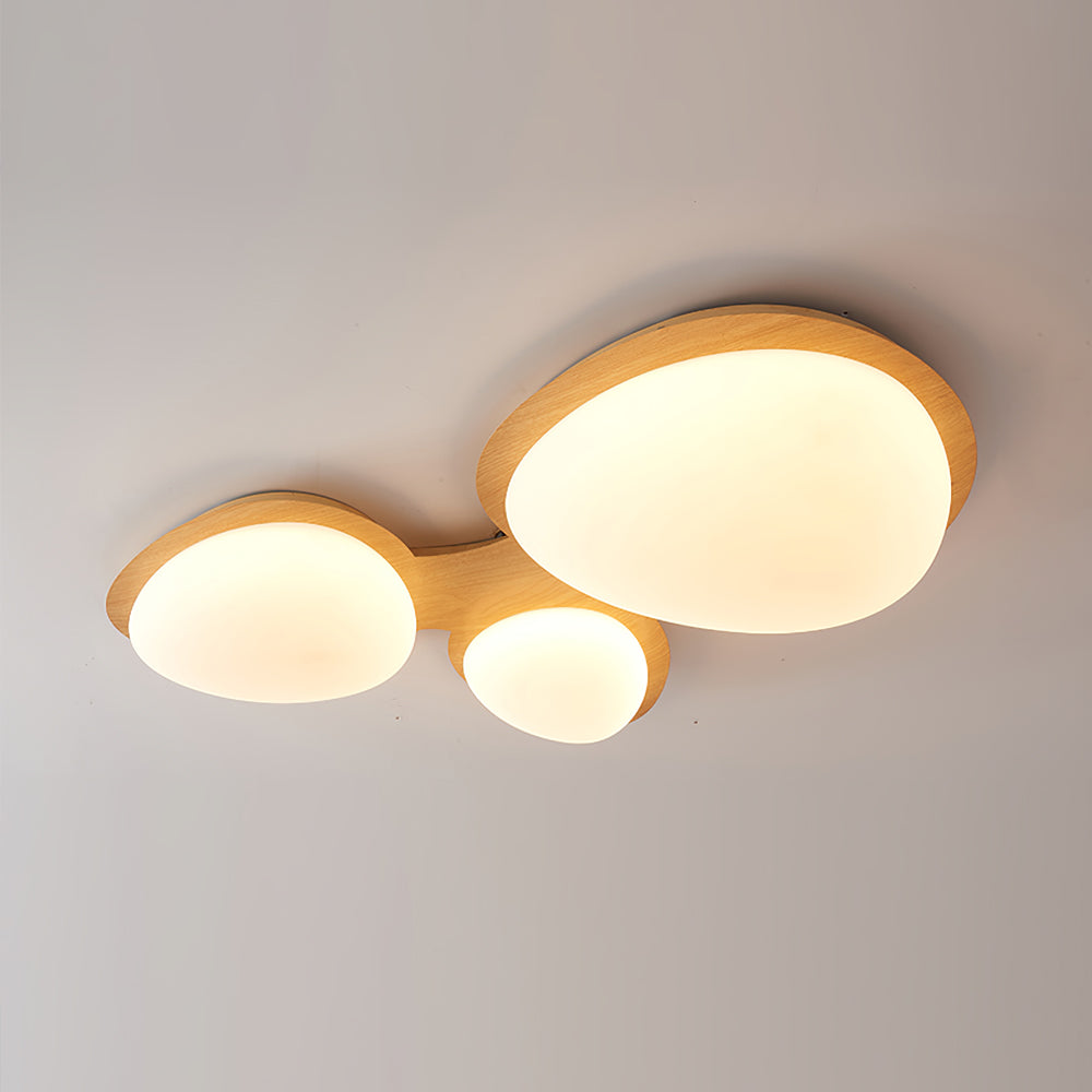 Modern LED Ceiling Light Natural Wood Frame Design - Product detail 29