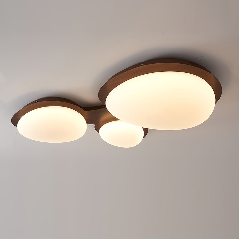Modern LED Ceiling Light Natural Wood Frame Design - Product detail 30