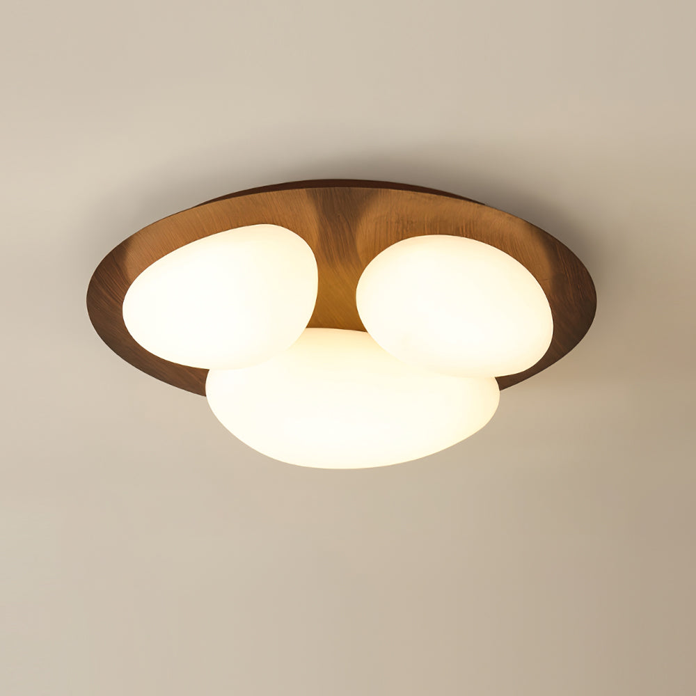Modern LED Ceiling Light Natural Wood Frame Design - Product detail 28