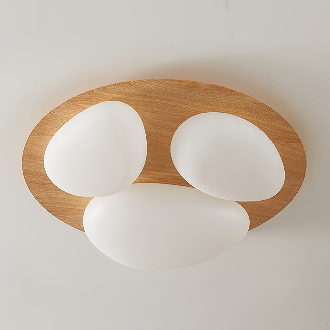 Modern LED Ceiling Light Natural Wood Frame Design - Product detail 21