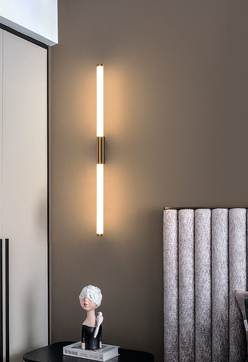 Modern LED Wall Light Glass Iron Gold Finish - Product detail 4