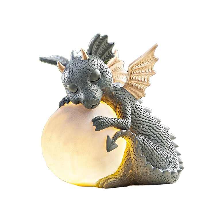 Fantasy Dragon Night Light  Illuminated Resin Sculpture - Product detail 7