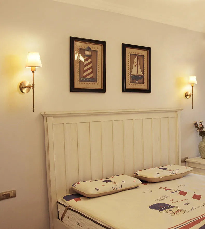 Modern Wall Sconce Brushed Brass Bamboo Design - Product detail 10