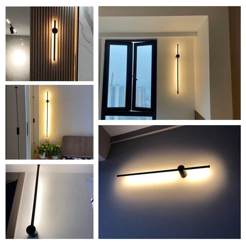 Minimalist Wall Lamp Linear LED Rod Design - Product detail 13