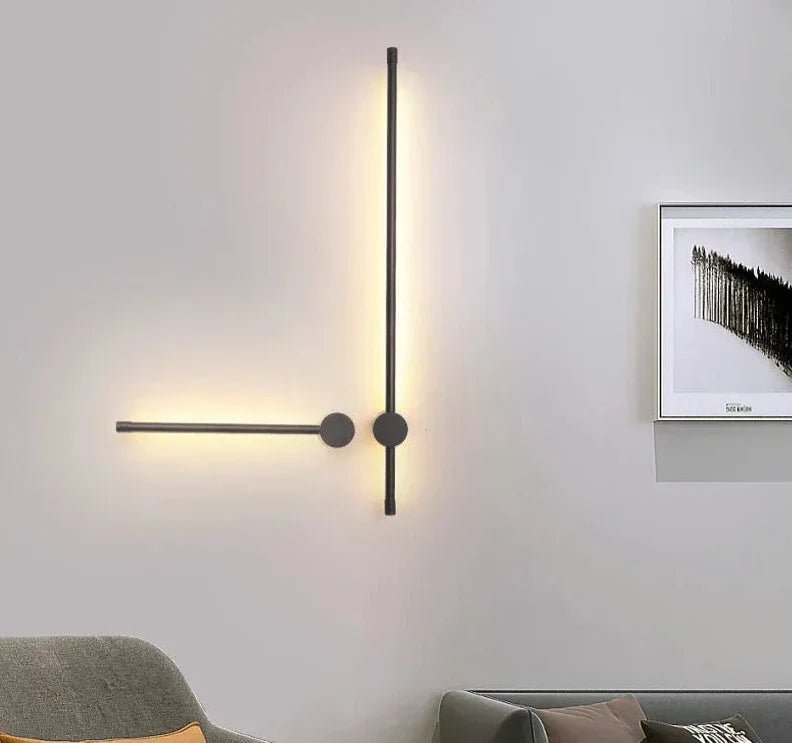 Minimalist Wall Lamp Linear LED Rod Design - Product detail 10