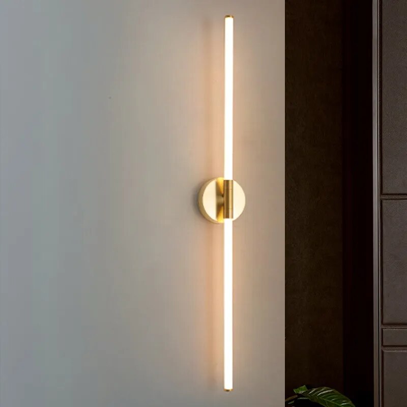 Modern LED Wall Light Gold Linear Sconce Design - Product detail 9