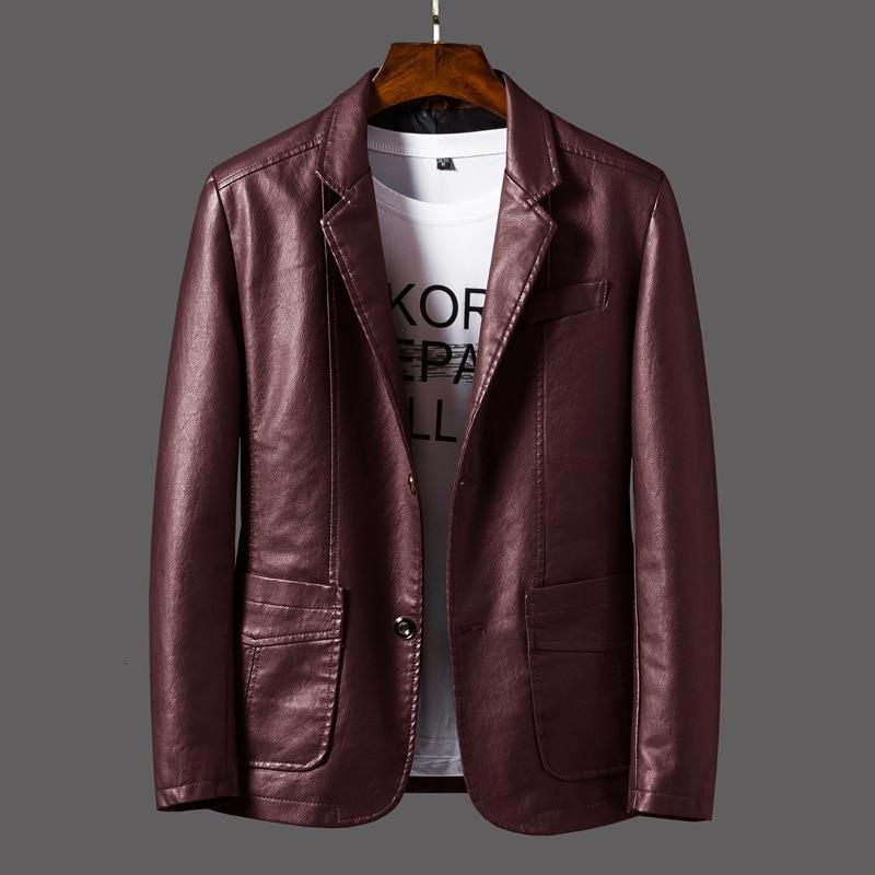 Premium Leather Blazer  Modern Cut Black Lambskin - Product detail 10