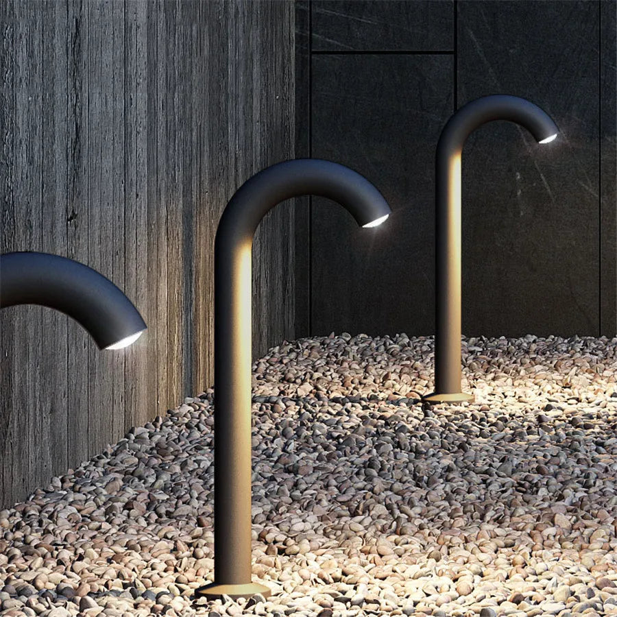 Modern Outdoor Pillar Light Waterproof Aluminum Garden Path Lamp - Detailed view