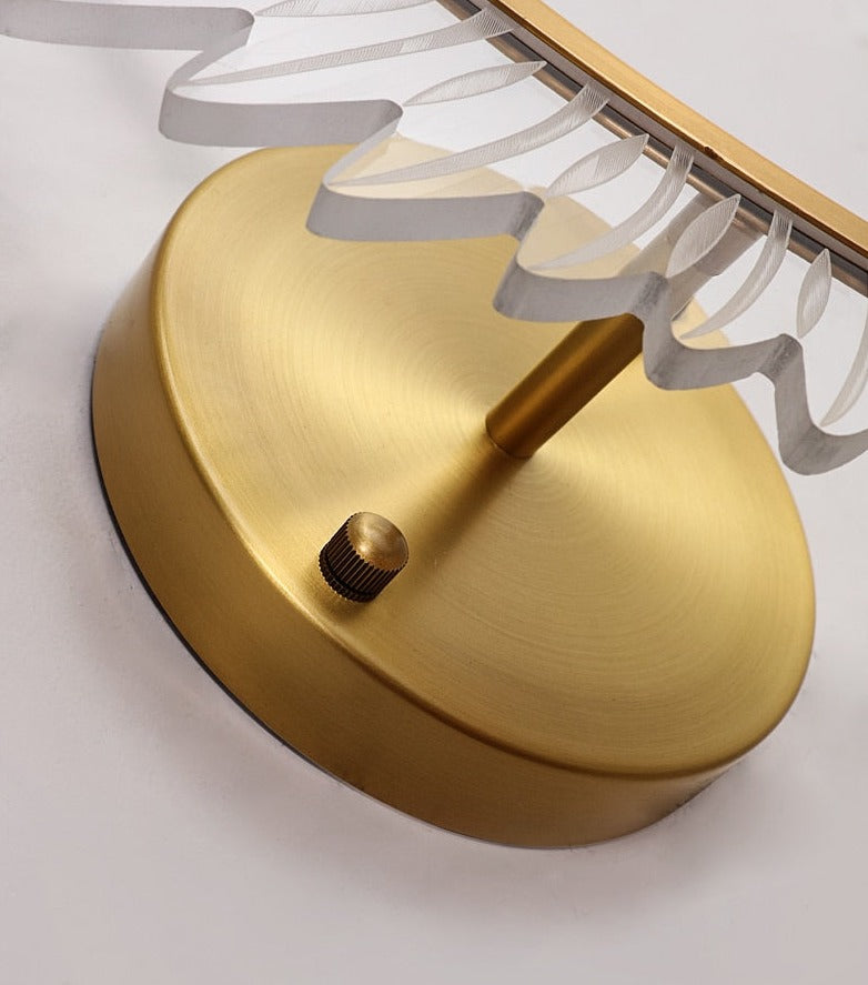 Modern Wing Wall Light Gold LED Feather Design - Product detail 13