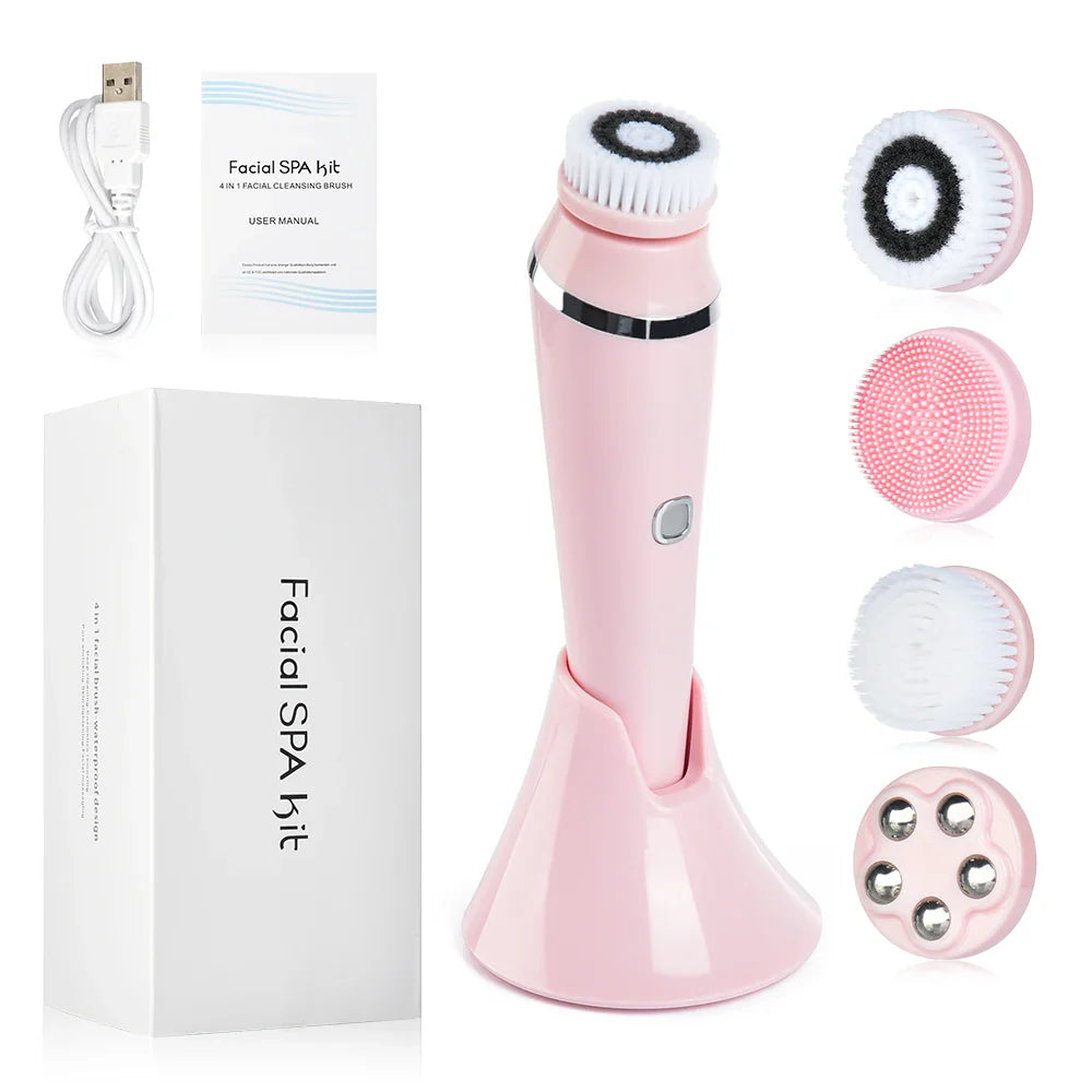 Electric Facial Cleansing Brush  4-in-1 Skincare System - Product detail 8