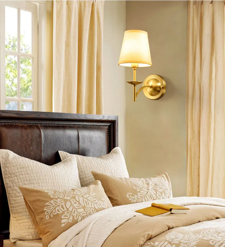 Modern Wall Sconce Brushed Brass Bamboo Design - Product detail 9