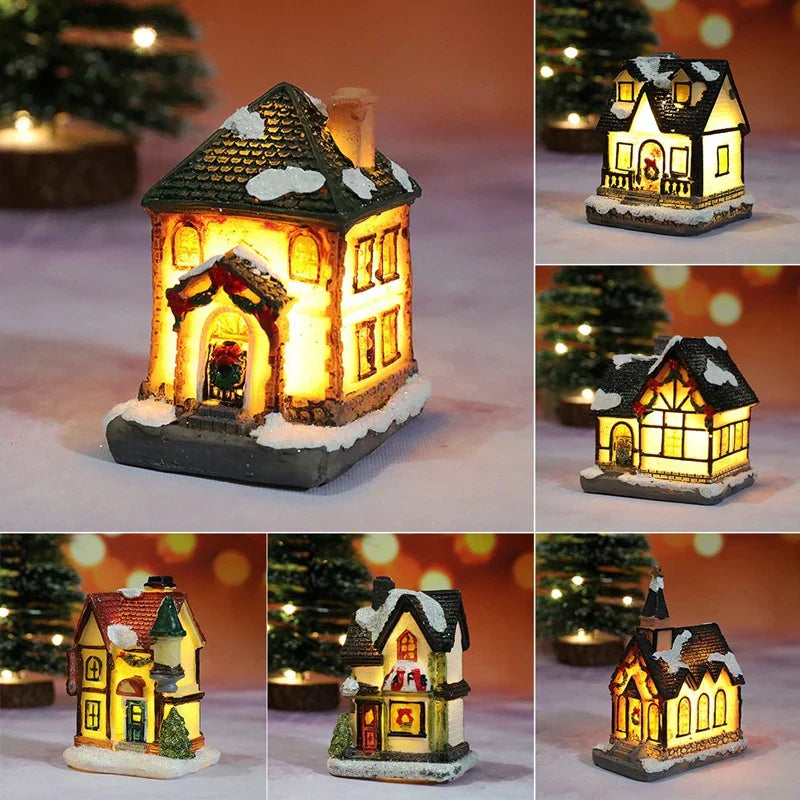 Illuminated Christmas House  LED Winter Village Decoration - Product detail 4