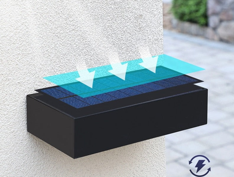 Modern Solar Wall Light  Up-Down Outdoor LED Sconce - Product detail 16