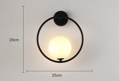 Modern Wall Sconce  Gold Globe Glass Shade - Product detail 13