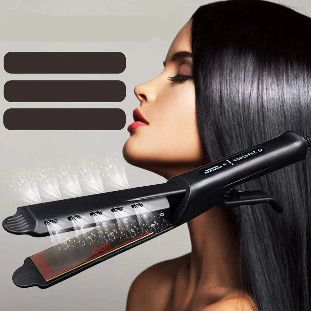Professional Hair Straightener  4-Setting Wet  Dry Technology - Product showcase