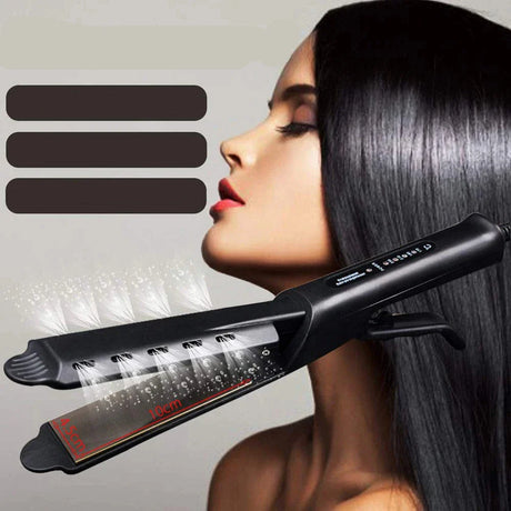 Professional Hair Straightener  4-Setting Wet  Dry Technology - Product showcase