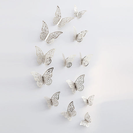 3D Butterfly Wall Decor  Rose Gold Metallic Finish - Product detail 13
