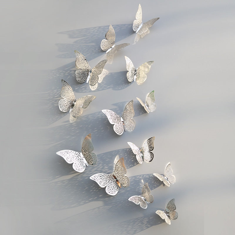 3D Butterfly Wall Decor  Rose Gold Metallic Finish - Product detail 12