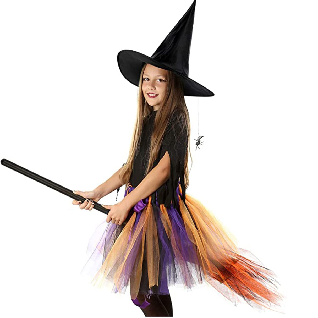 Halloween Witch Broom Purple Tulle Skirt Design - Product detail 6