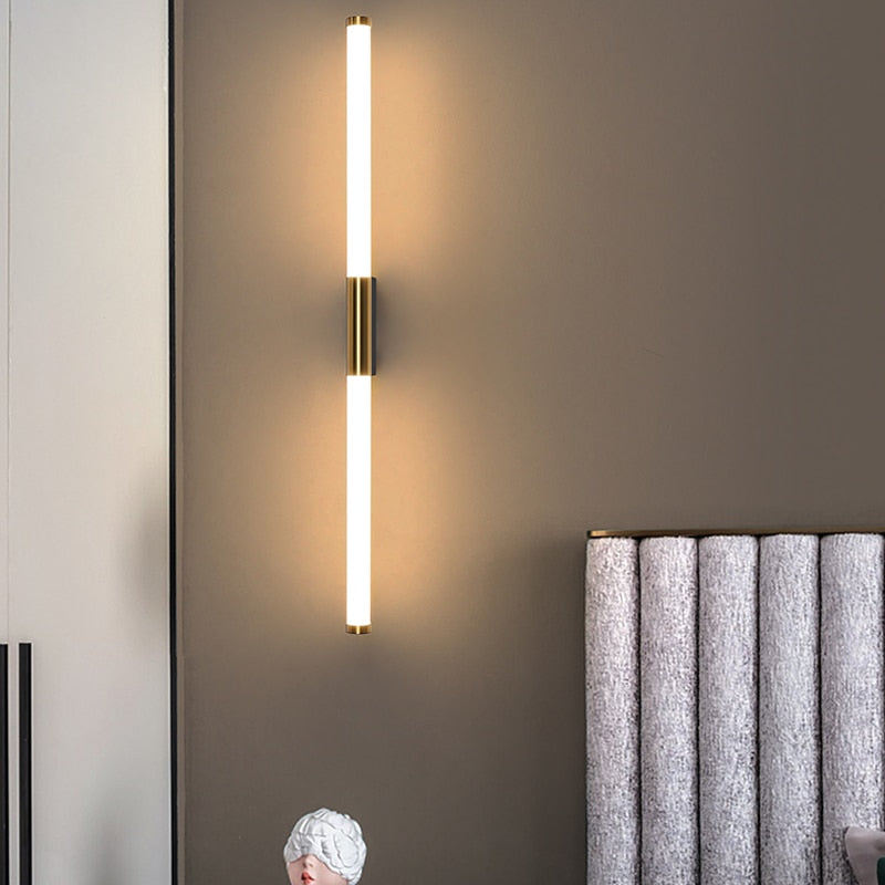 Modern LED Wall Light Glass Iron Gold Finish - Product detail 6