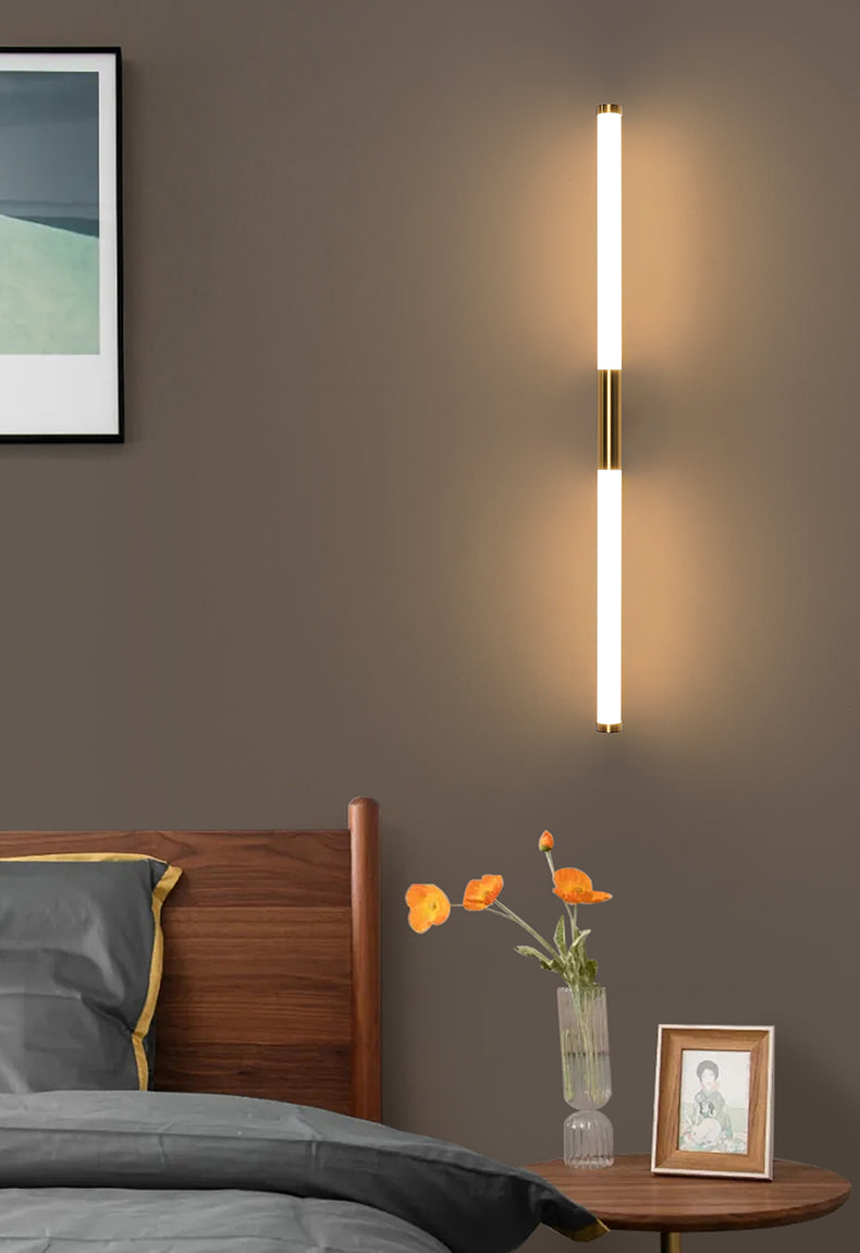 Modern LED Wall Light Glass Iron Gold Finish - Product detail 8