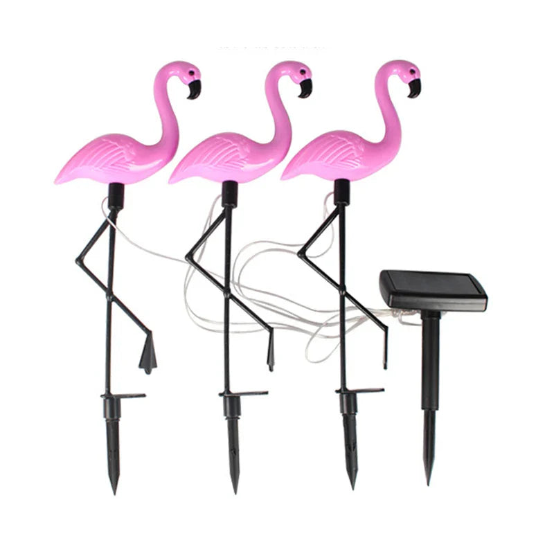 Solar Garden Lights Pink Flamingo Outdoor Stakes - Product detail 6