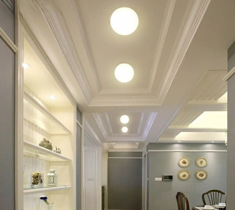 Modern Wall Lamp Glass Stone Minimalist Design - Detailed view