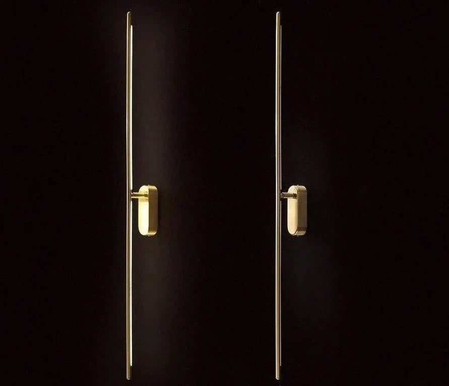 Modern LED Wall Light Minimalist Gold Linear Sconce - Product detail 5