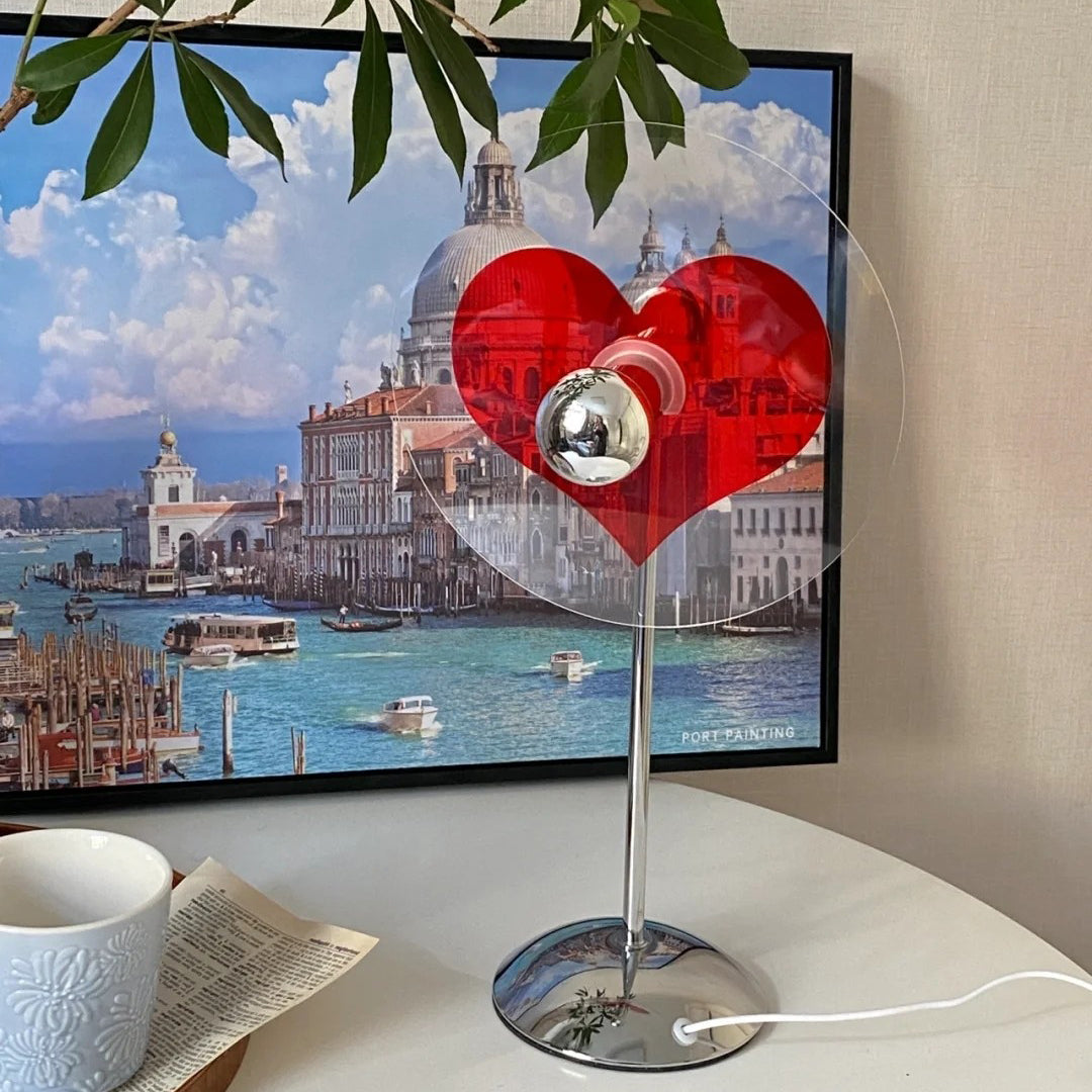 Heart LED Table Lamp Modern Rechargeable Metal Design - Product detail 19