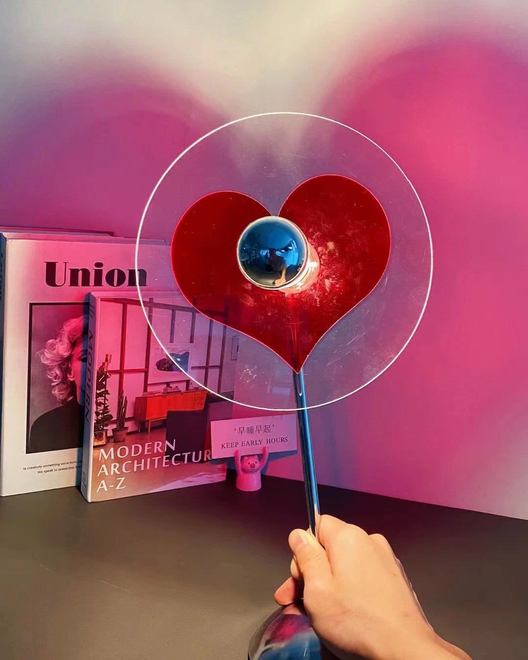 Heart LED Table Lamp Modern Rechargeable Metal Design - Product detail 29