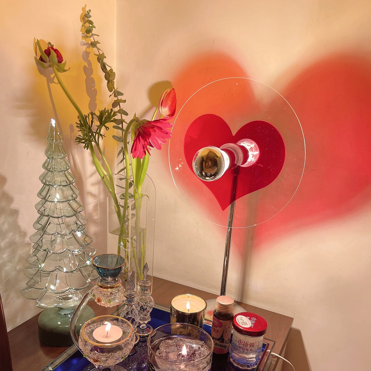Heart LED Table Lamp Modern Rechargeable Metal Design - Product detail 38