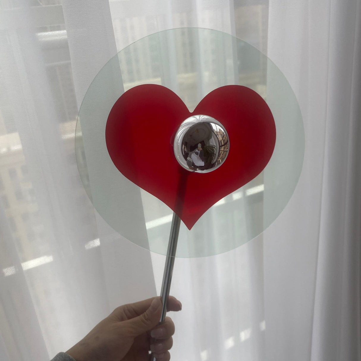 Heart LED Table Lamp Modern Rechargeable Metal Design - Product detail 5