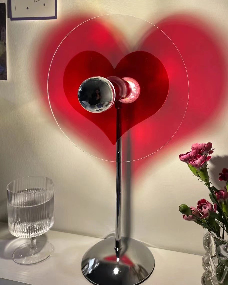 Heart LED Table Lamp Modern Rechargeable Metal Design - Product detail 44