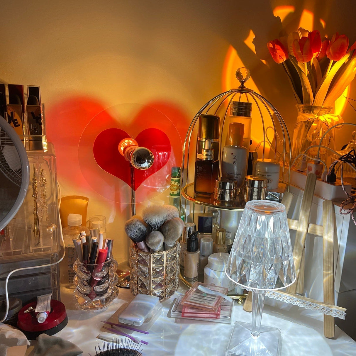 Heart LED Table Lamp Modern Rechargeable Metal Design - Product detail 50