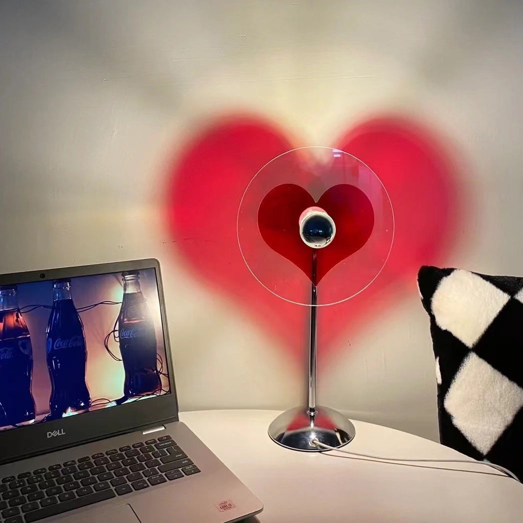 Heart LED Table Lamp Modern Rechargeable Metal Design - Product detail 55