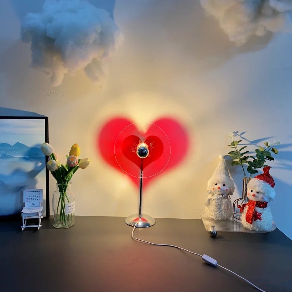 Heart LED Table Lamp Modern Rechargeable Metal Design - Product detail 59