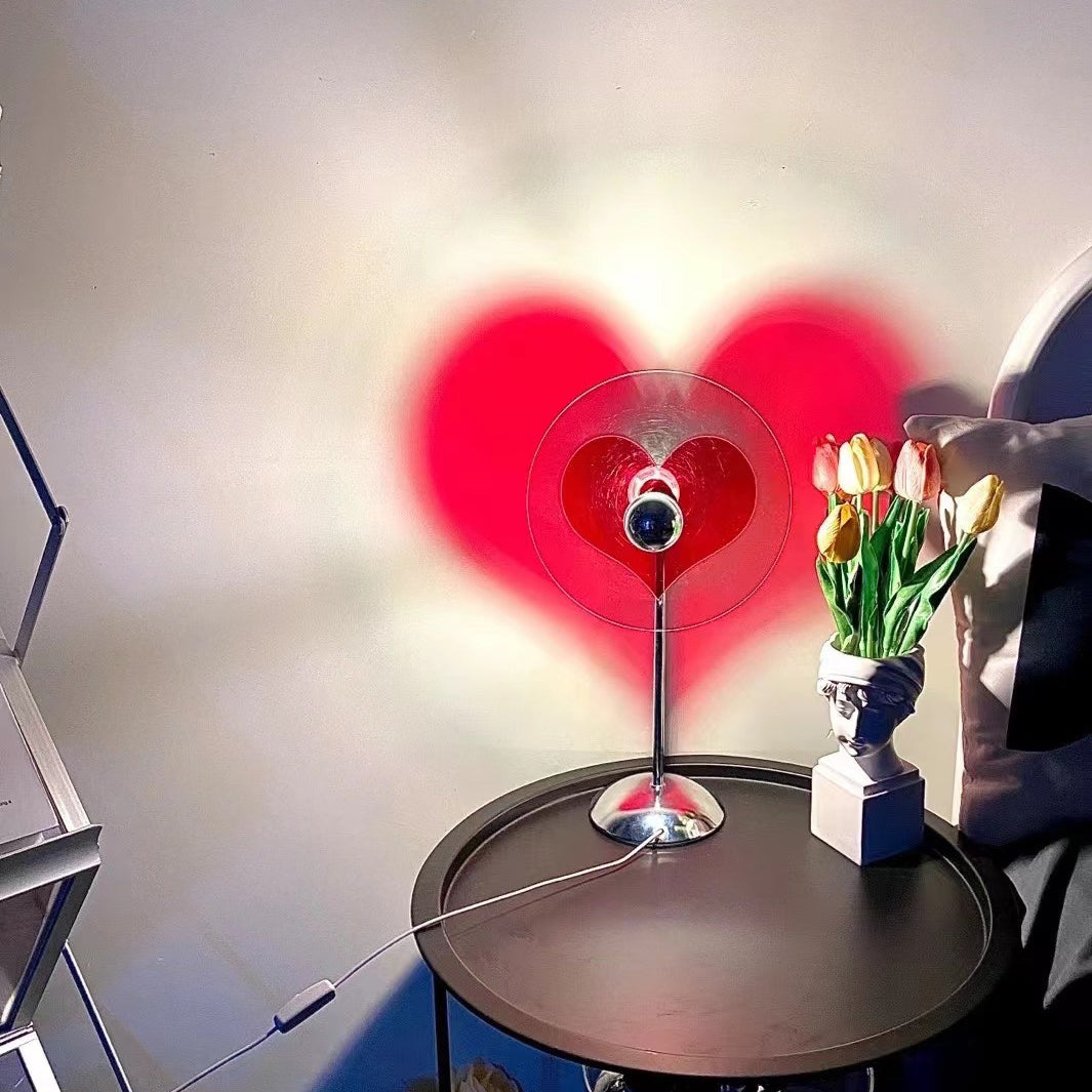 Heart LED Table Lamp Modern Rechargeable Metal Design - Product detail 65