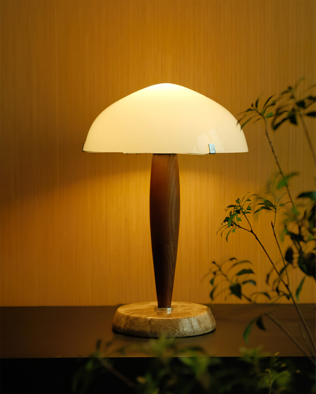 Modern Table Lamp Marble Base Glass Dome Design - Product detail 5