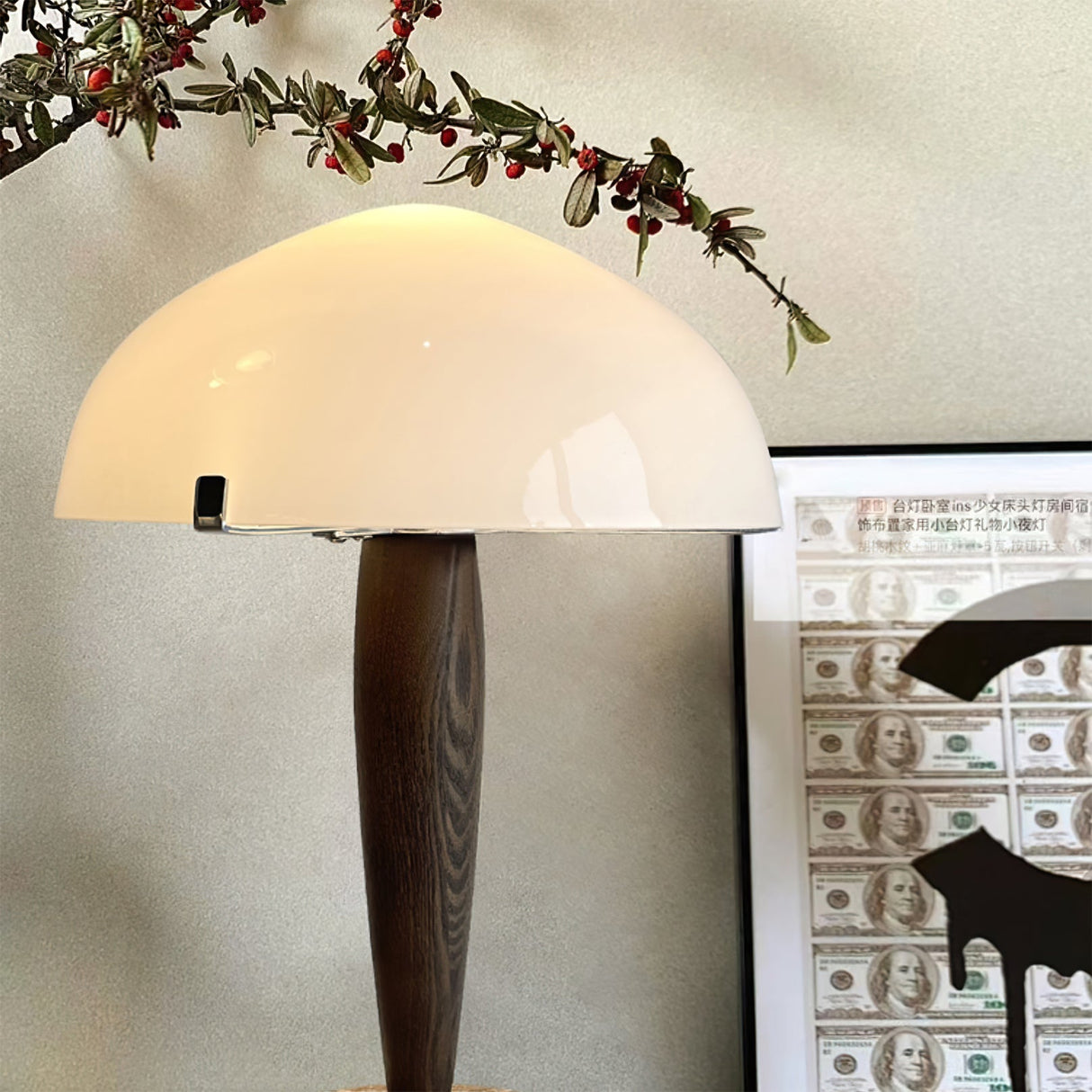 Modern Table Lamp Marble Base Glass Dome Design - Product detail 8