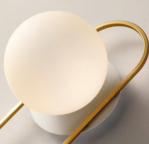 Modern Wall Sconce Gold Globe Glass Shade - Product detail 7