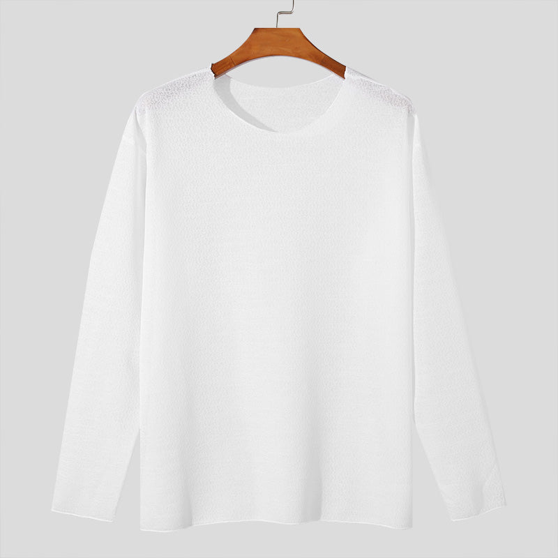 Essential Crew Neck Sweatshirt  Minimalist Cotton Blend Design - Product detail 13