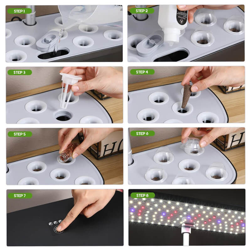 Hydroponic Garden System 12 Pod Indoor Growing Kit - Product detail 4