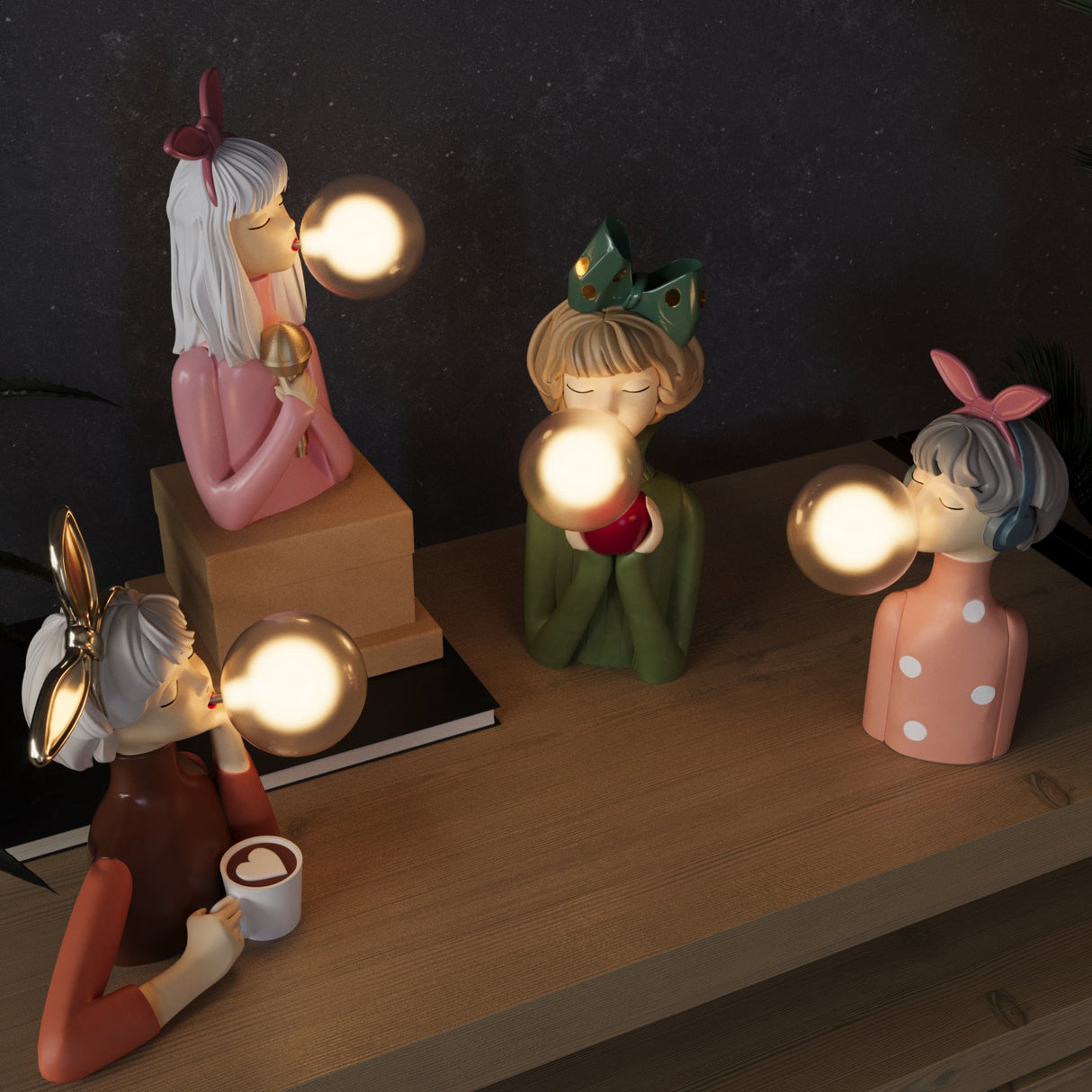 Modern Resin Table Lamp Decorative Character Design - Product detail 6