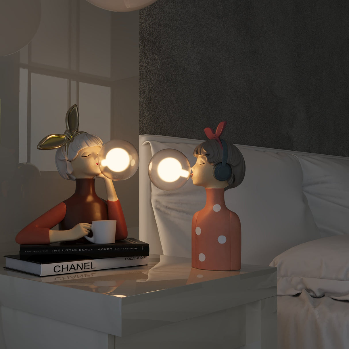 Modern Resin Table Lamp Decorative Character Design - Product detail 7