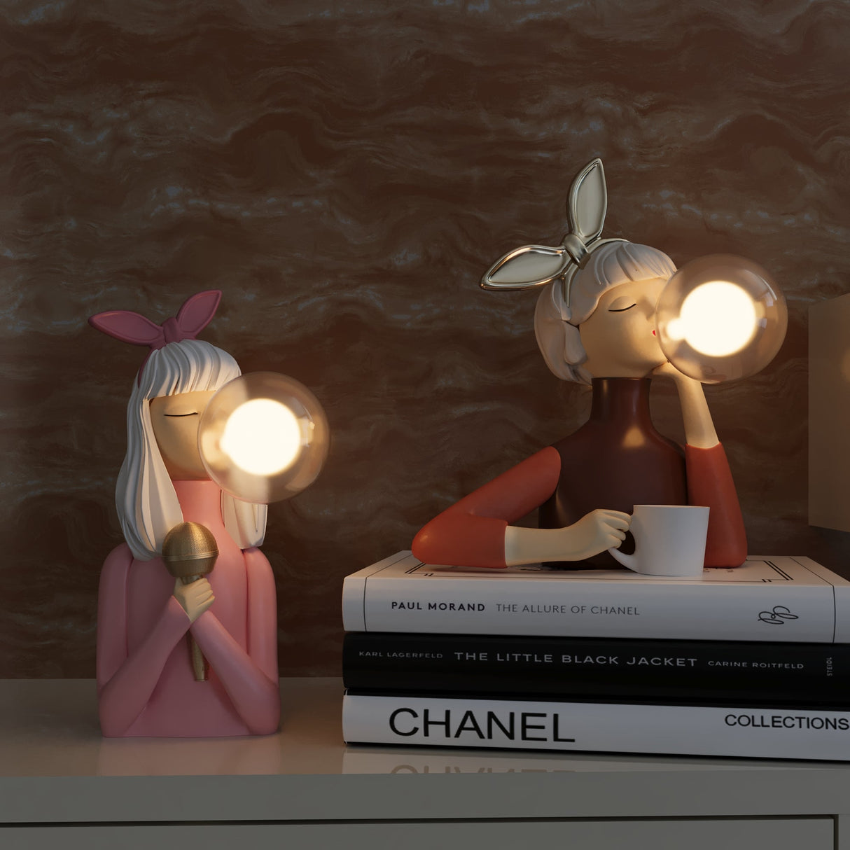 Modern Resin Table Lamp Decorative Character Design - Product detail 8