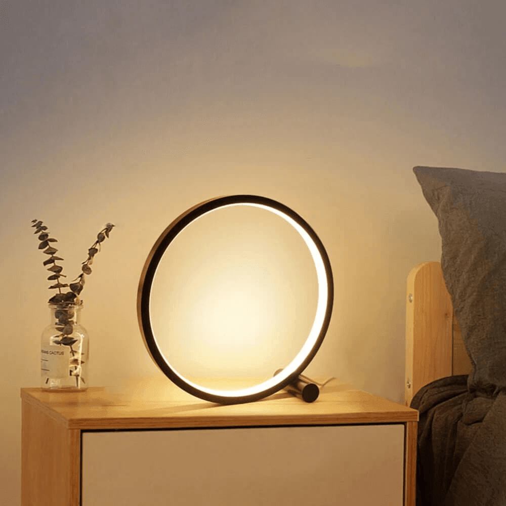 Modern Circle Table Lamp LED Halo Design - Product detail 5
