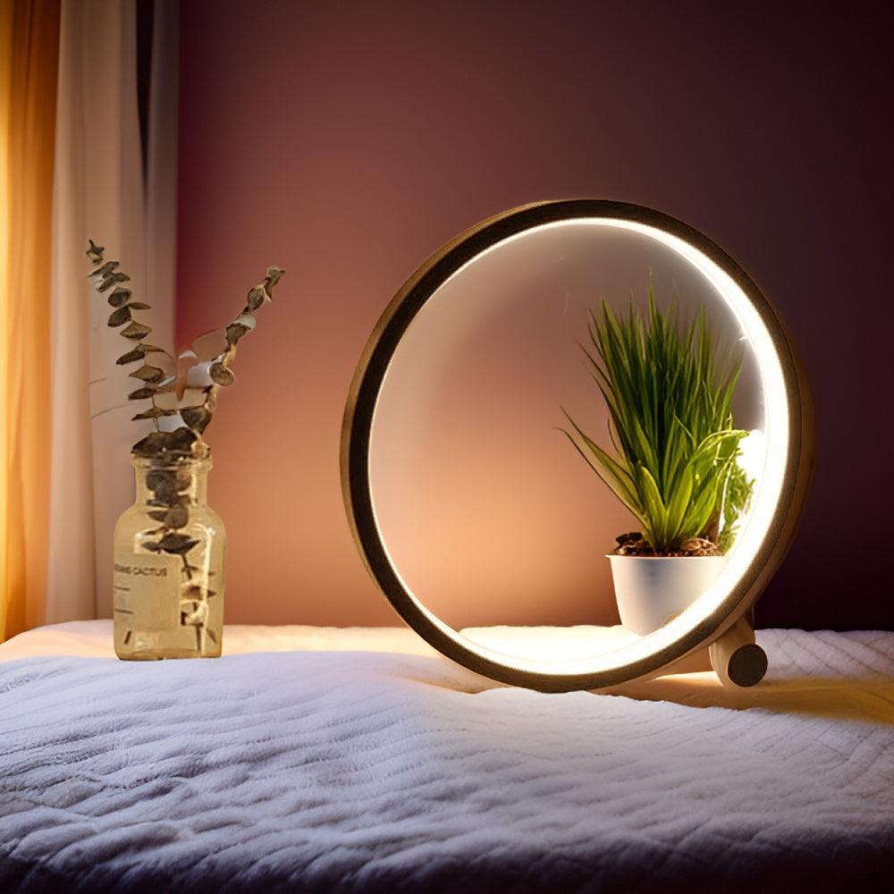 Modern Circle Table Lamp LED Halo Design - Product example
